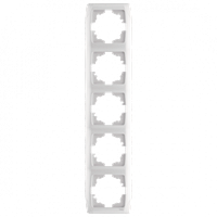 Рамка CARMEN 5-а вертик. бел.