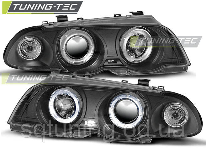 Фари BMW E46 05.98-08.01 ANGEL EYES BLACK