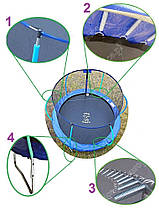 Батут OlympicSport 312 FT модель 2017 з верхнім обідком, фото 4