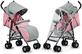 Прогулянкова коляска KINDERKRAFT Рожева/ коляска Парасольку