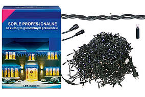 Новорічна гірлянда 500 LED, 18 м, Кабель 3,5 мм, 22W, Колір на вибір