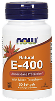 Now Natural E-400 Mixed Tocopherols 50 softgels caps