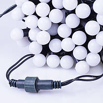 Новорічні кулі 50LED, білий холодний світ, фото 4