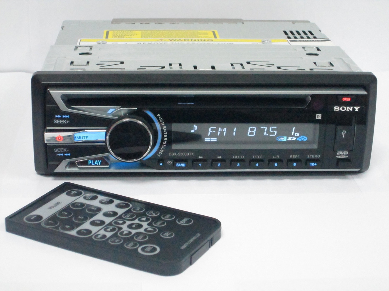 DSX-S300BTX DVD магнітола + USB + SD + AUX + FM (4x50W)