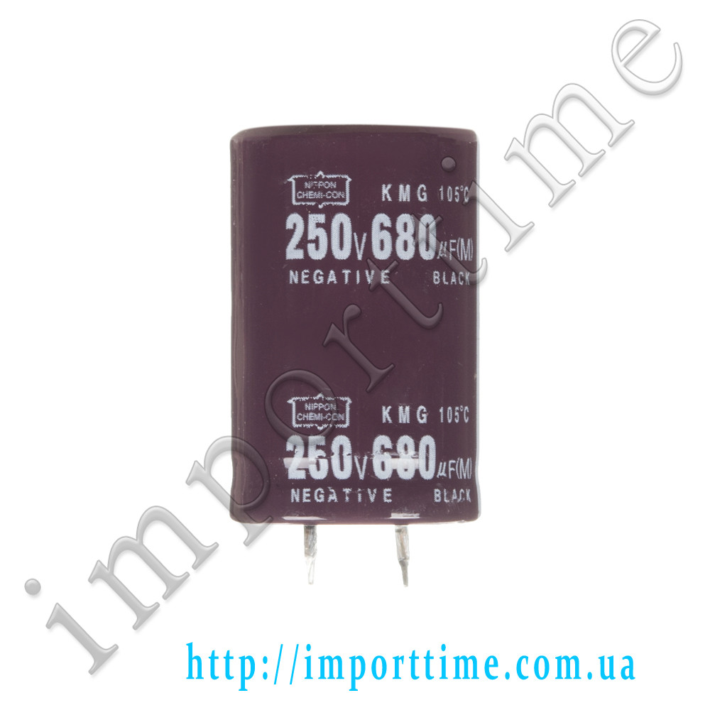 Конденсатор електролітичний 680мкФх 250В, 105°C, 25x40
