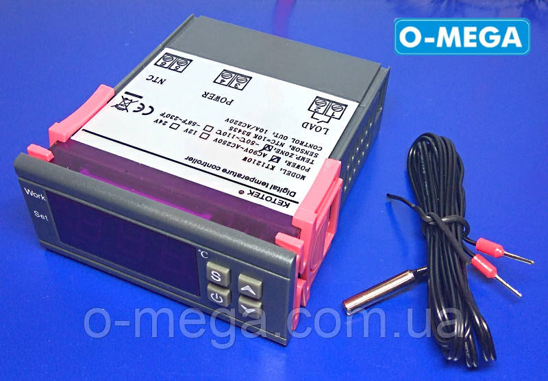 Терморегулятор цифровой высокоточный KT1210W с порогом включения в 0.1 градус - фото 3 - id-p645166864