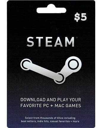 STEAM GIFT CARD 5$ | Всі регіони, фото 2