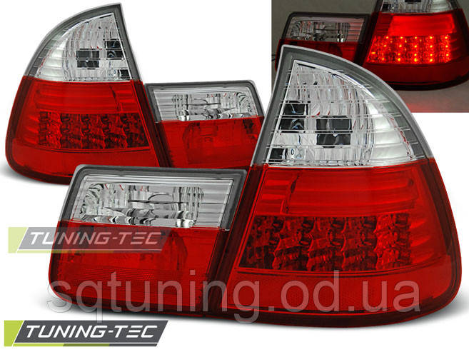 Задні ліхтарі BMW E46 99-05 RED WHITE LED