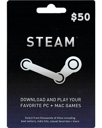 STEAM GIFT CARD 50$ | Всі регіони, фото 2