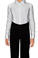 Рубашка мужская комбидресс для танцев из бифлекса с декором.