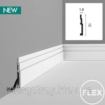 Напольный плинтус SX180 - High Line, modern, 2м