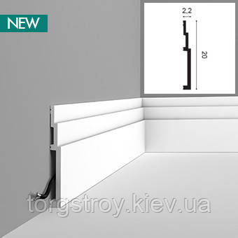 Підлоговий плінтус SX181 - High Line, modern, 2м