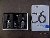 Комплект светодиодных автоламп LED Headlight C6 H4 36 W (пара) (производство LED, Китай)