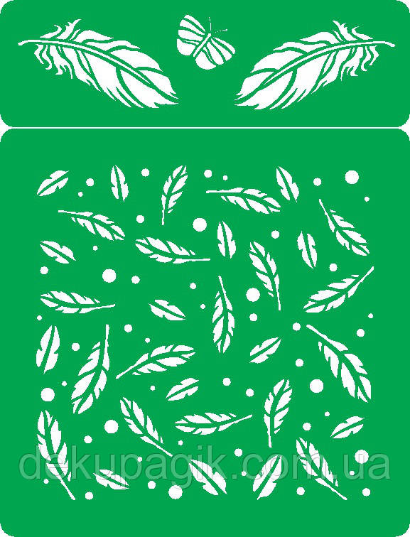 Трафарет багаторазовий самоклеючий ПР_21, 15х20см, фото 1