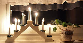 Новорічний світильник "Свічі" 7 LED