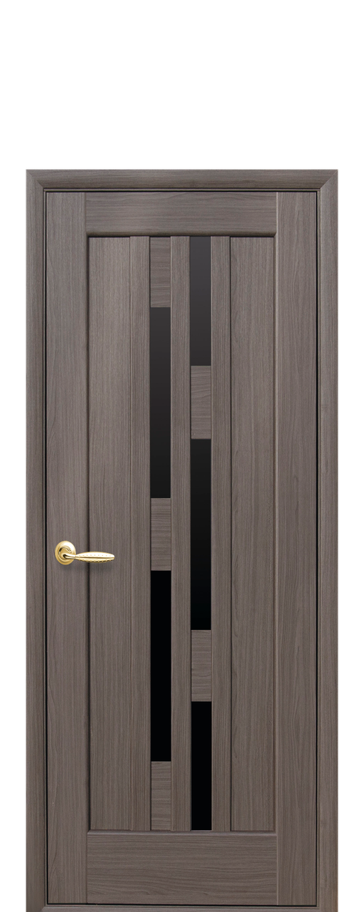 Межкомнатные двери "Лаура" с черным стеклом - фото 2 - id-p645350082