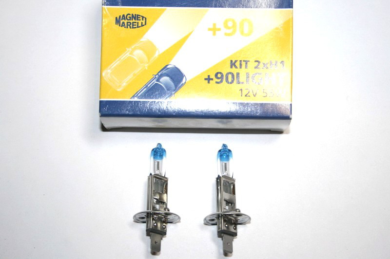 Лампа дальн.світла H1 12V 90L(55W) (+90%Light) Magneti Marelli (к-т 2 шт)