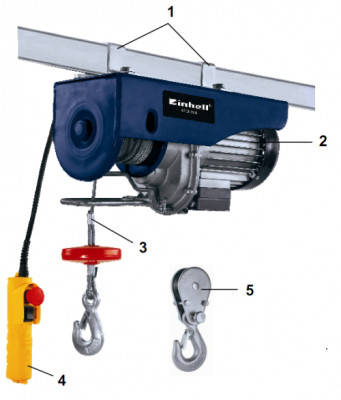 Тельфер Einhell BT-EH 600, фото 1