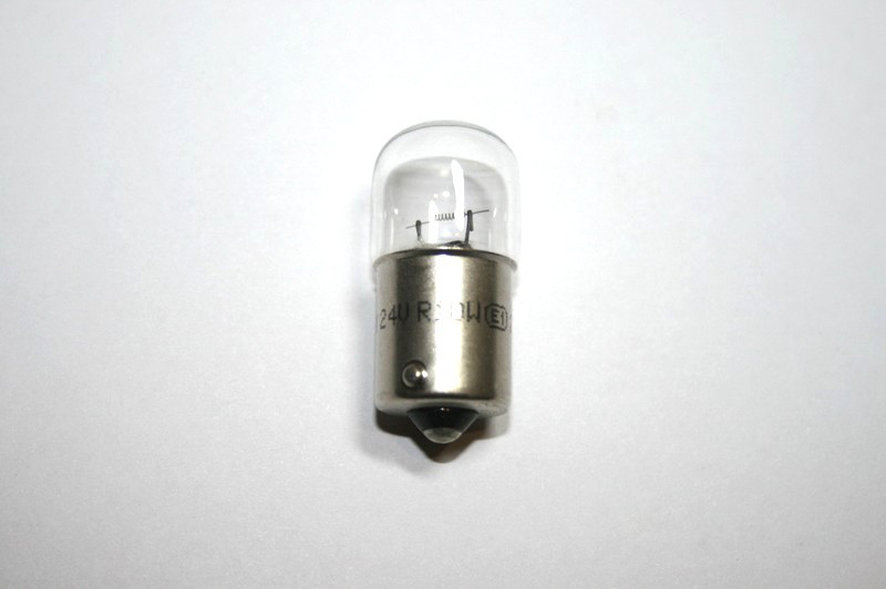 Лампа салону, № знака, зад/ходу R10W 24 (10W) Magneti Marelli