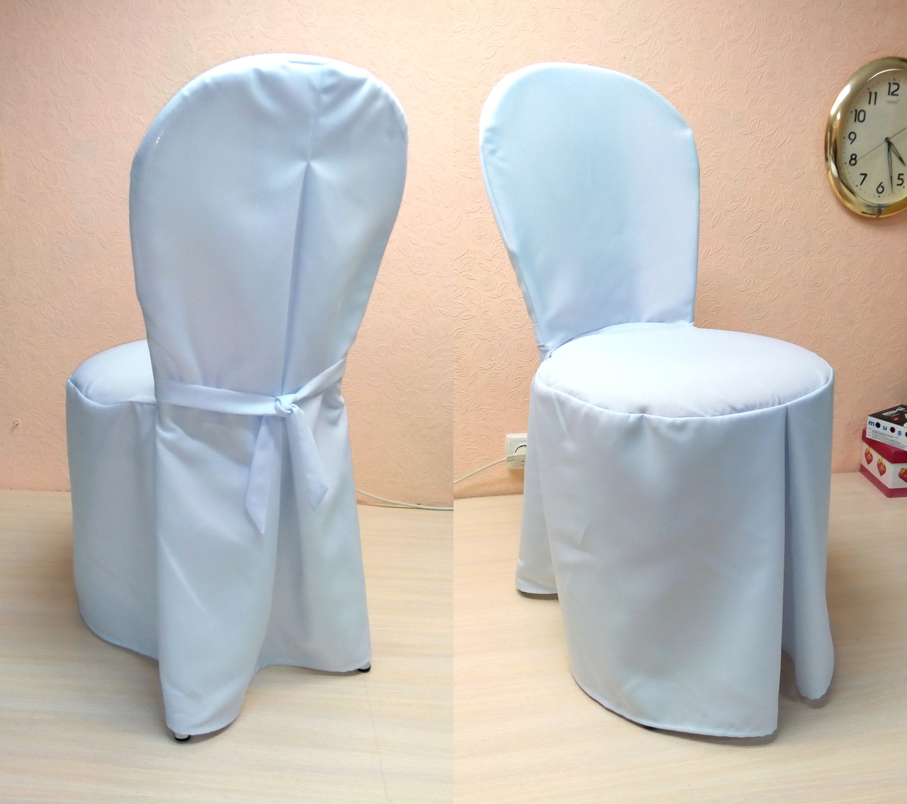 Чохол на стілець Віденський/Лілія" з міцної легкої тканини З поясом