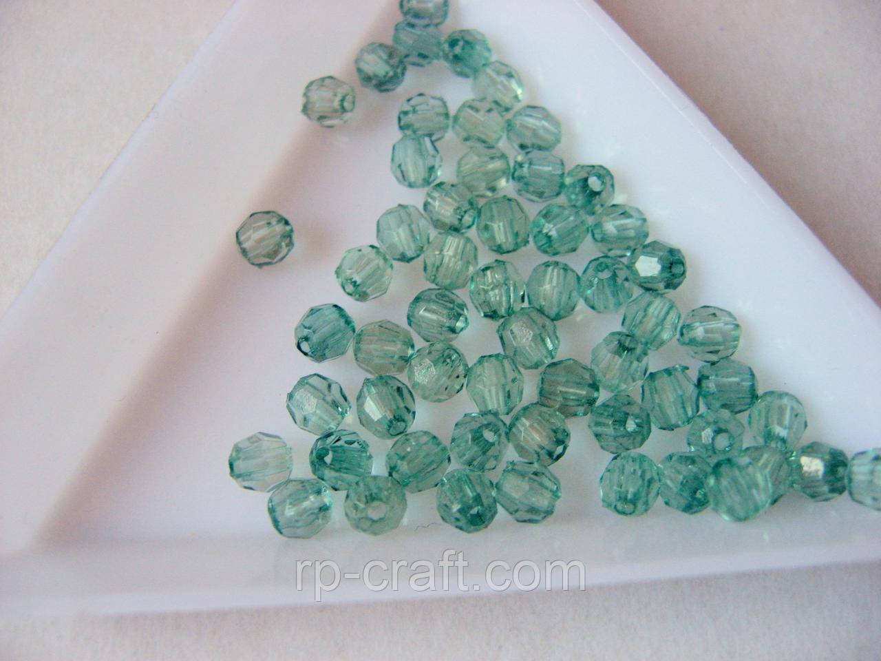 Бусина акрилова, куля, 4х4 мм, фото 1