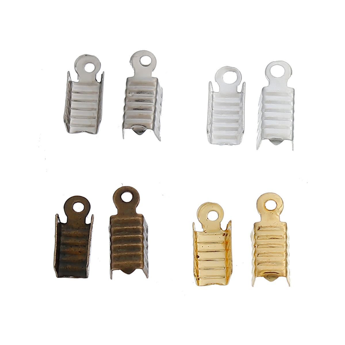 Затиск-кінцевик для Намиста, Металевий сплав, 12 мм x 5 мм