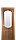 Міжкімнатні двері "Вензель" зі склом сатин, фото 3