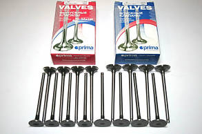 Клапана Daewoo Lanos, Nexia, Nubira Aveo (Деу Ланос,Нексія,Авео), 1.6 16V Прима к-т 16 шт. (Впуск + випуск)