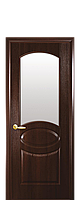 Міжкімнатні двері "Овал" зі склом сатин