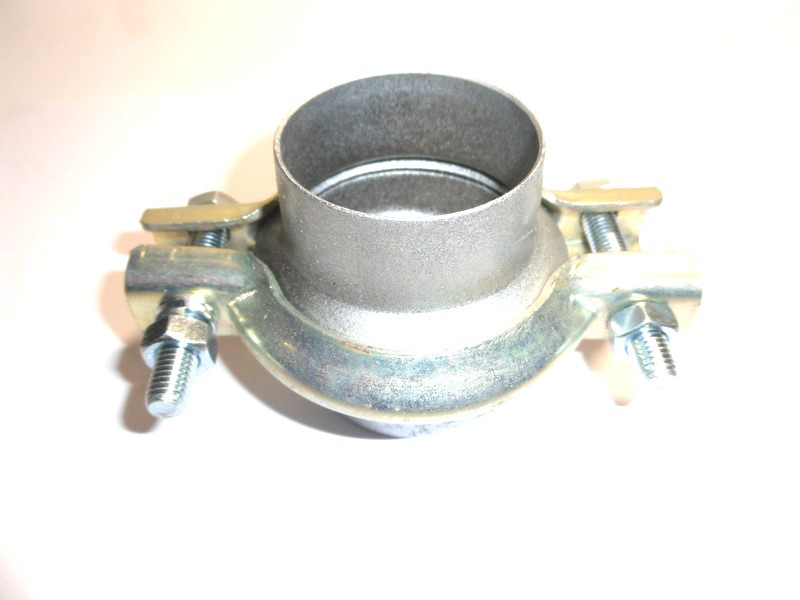 Хомут глушника (51 мм.) з патрубком іномарка, фото 1
