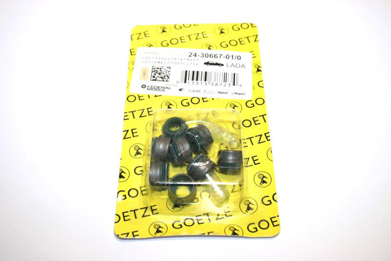Сальники клапанів 2101-07, 2108, 2110 Таврія,1102, 1103, 1105, Сенс,406 двс Goetze к-т 8шт.ГАЗ 31105, 2217, фото 1