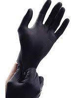 Рукавички одноразові SafeTouch Advanced BLACK M (буз пудри), фото 2