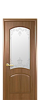 Міжкімнатні двері "Антре" зі склом сатин і малюнком