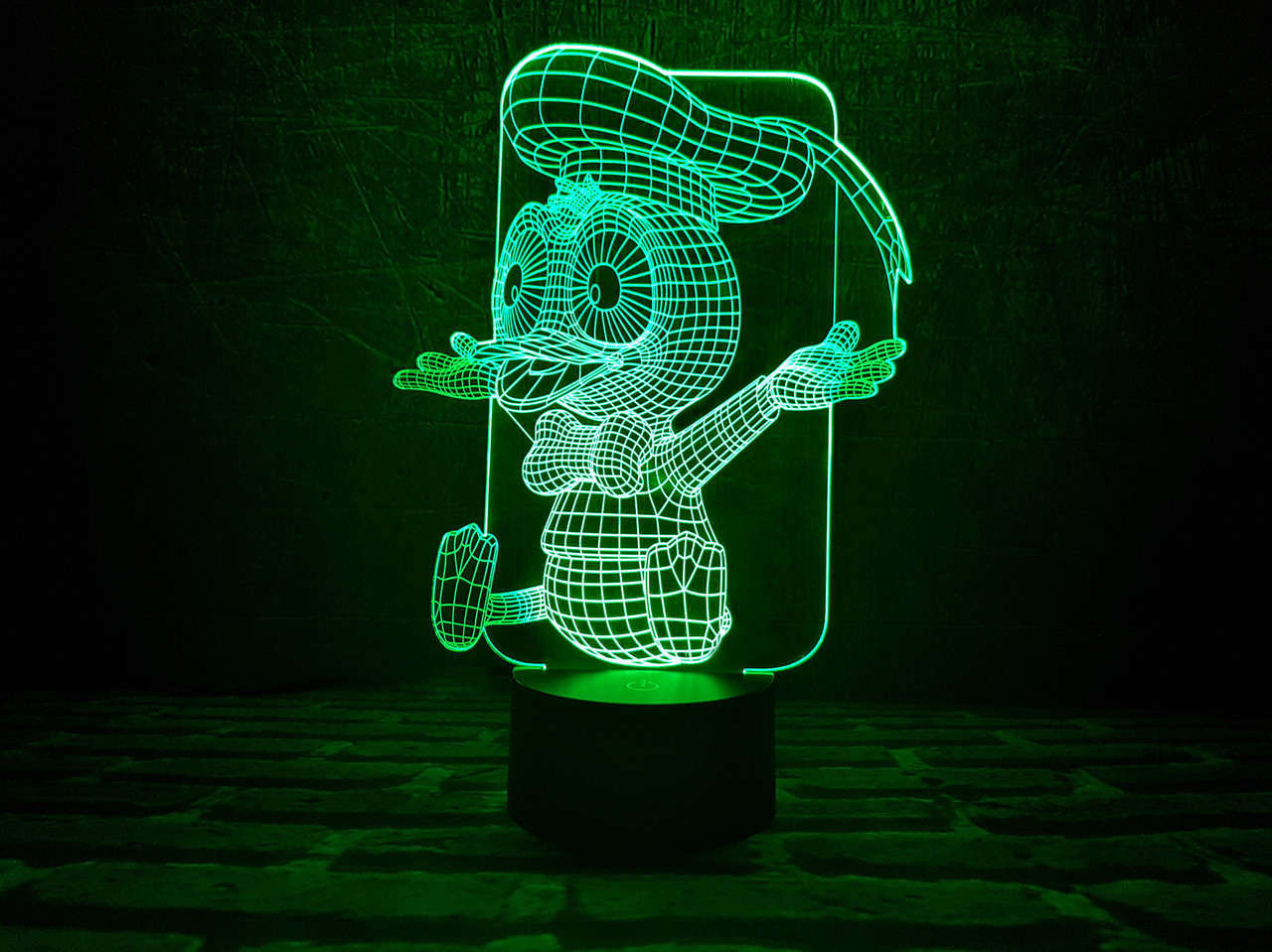 Змінна пластина для 3D-світильників "Утінок" 3DTOYSLAMP, фото 1
