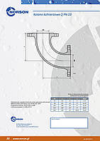 Відведення чавунний фланцевий тип Q 90 DN 200, фото 2