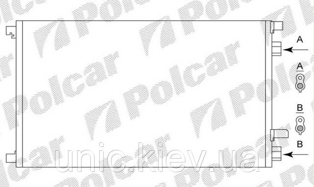 Радіатори кондиціонера 6012K8C1(8200115543), Рено Сценік і Меган