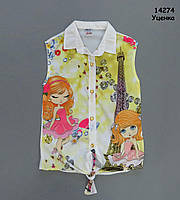 Шифоновая блузка для девочки. 10-11 лет