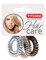 Зажим для волос "ANTI ZIEP" пластмассовый, цвета металла, (3шт.) TITANIA 7914/M1
