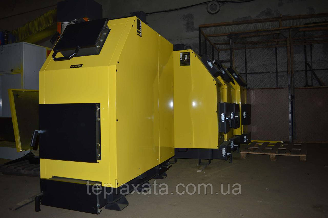 Промисловий твердопаливний котел тривалого горіння KRONAS (Кронас) PROM 500 кВт з автоматикою