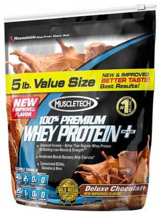 100% Premium Whey Protein Plus MuscleTech 2270 g, фото 2