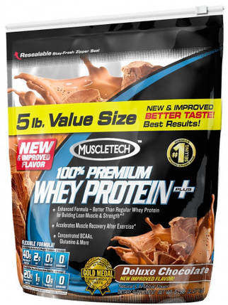 100% Premium Whey Protein Plus MuscleTech 2270 g, фото 1