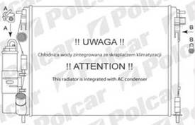 Радіатори охолодження двигуна 6015087X(8200211563)