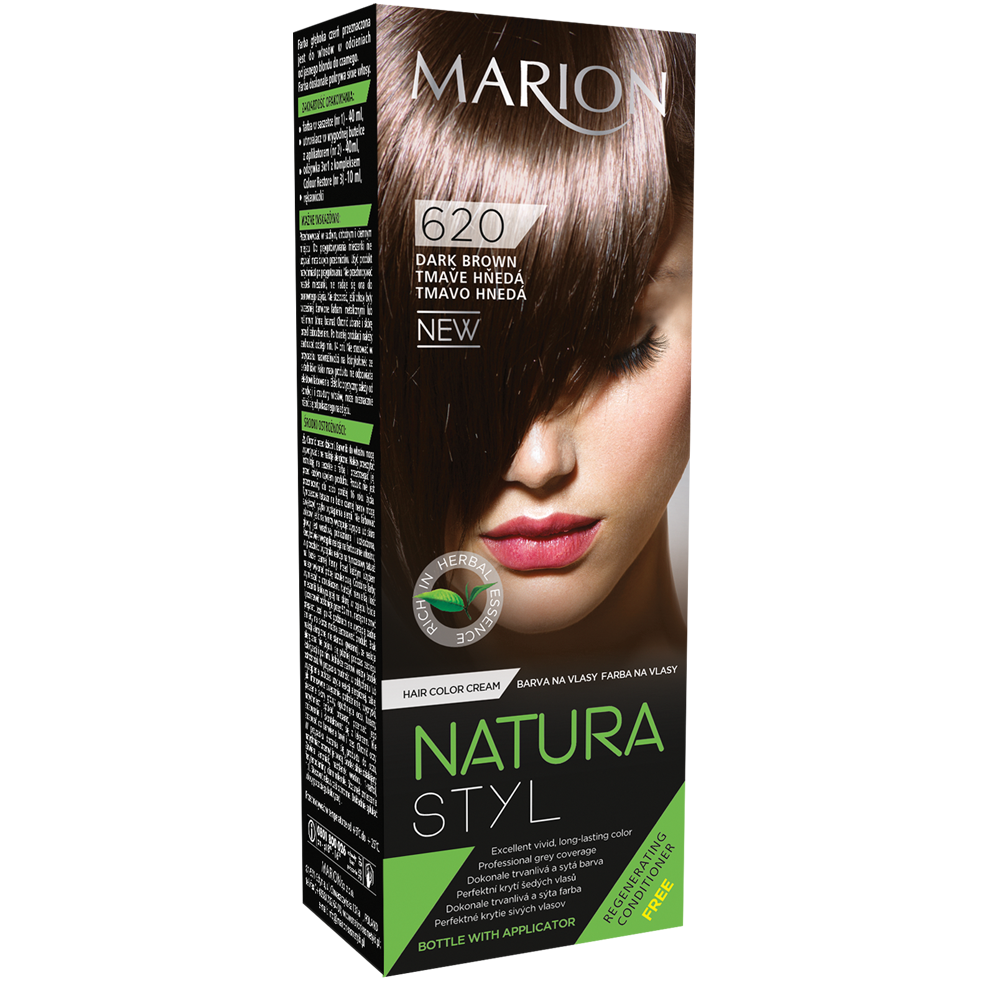 Фарба для волосся Marion Natural Styl 620 Темно-коричневий 40/40/10 мл (4118028)