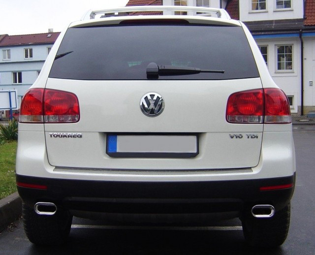 Насадки на глушитель Volkswagen Touareg (2002 - 2010) - фото 2 - id-p645646704