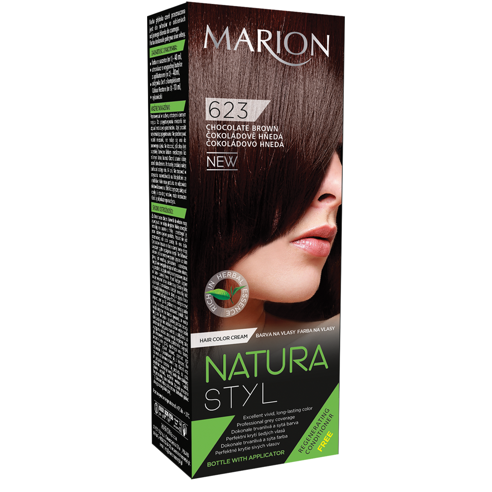 Фарба для волосся Marion Natural Styl 623 Шоколадний коричневий 40/40/10 мл (4118031)