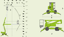 Самохідний колінчастий підіймач Niftylift SD120T, фото 6