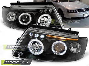 Фары VW PASSAT B5 3B 11.96-08.00 ANGEL EYES BLACK