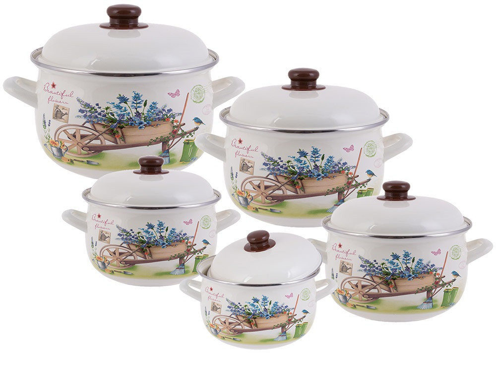 Набір каструль емальованих Edenberg EB-1876, фото 1