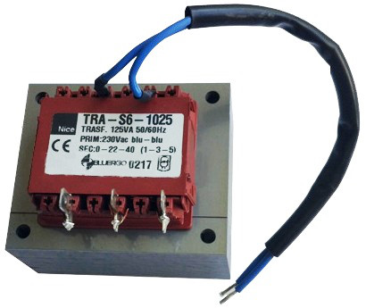 Трансформатор 230V/22V/40V 125VA SPIDO/GD1/SHEL75 (TRA-S6.1025) для Nice
