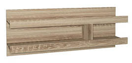 Полка навісна у вітальню з ДСП/МДФ POLO D дуб каньйон+крем глянець Blonski